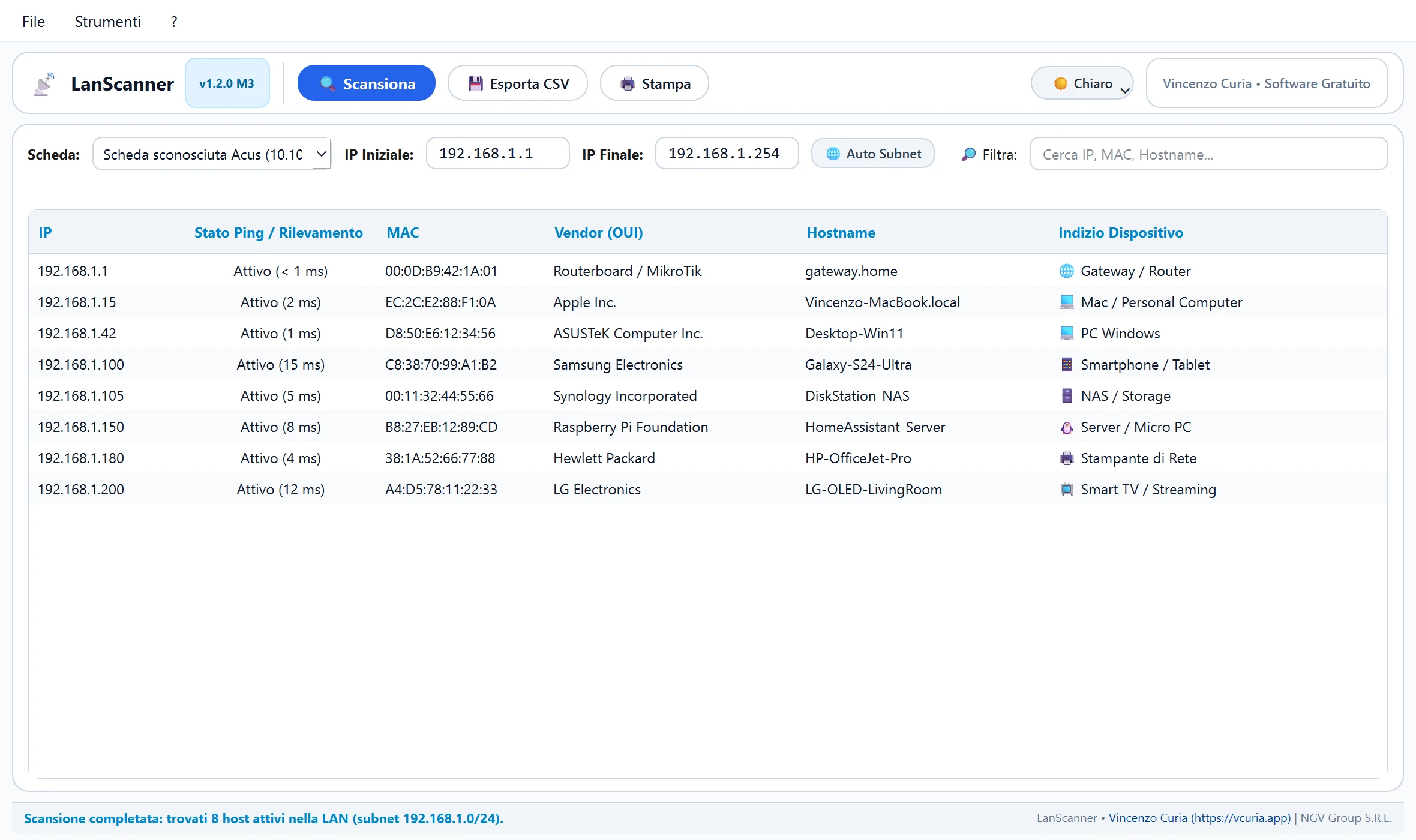 Screenshot LanScanner Portable 1