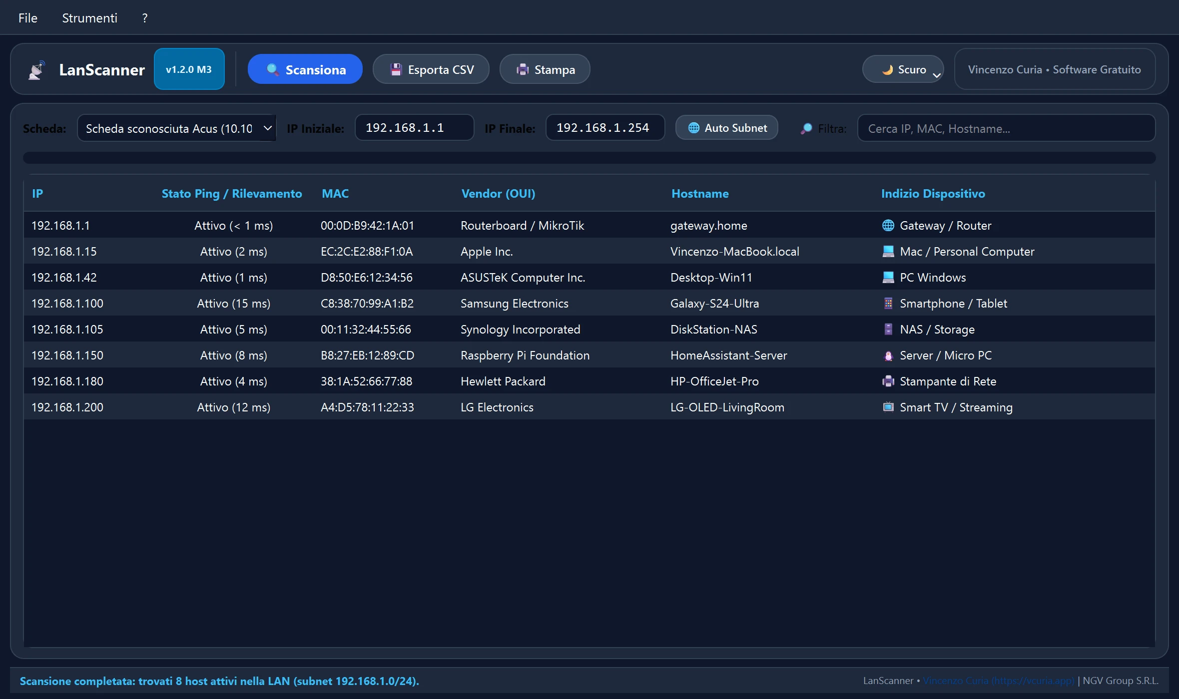 Screenshot LanScanner Portable 2